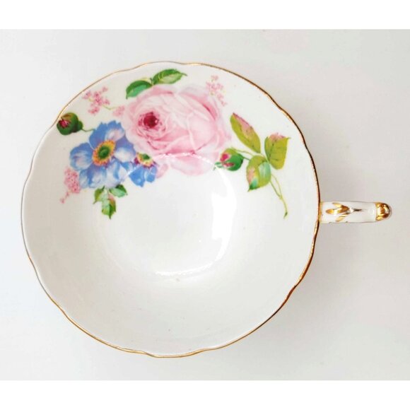 Paragon Vintage Double Warrant Yellow Cabbage Rose Bone China Teacup And Saucer - Picture 7 of 12